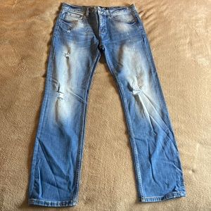 RSQ Ripped Skinny Jeans Blue